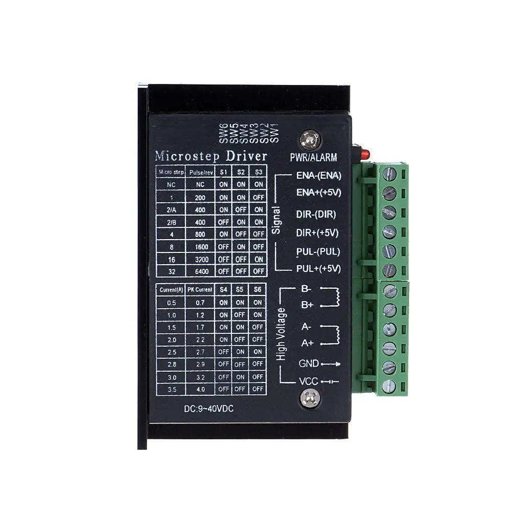 

TB6600 4A 9-42V Stepper Motor Driver Controller for 42 57 86 Stepper Motor Nema17 Nema23 Single Axes Phase CNC 3D Printer