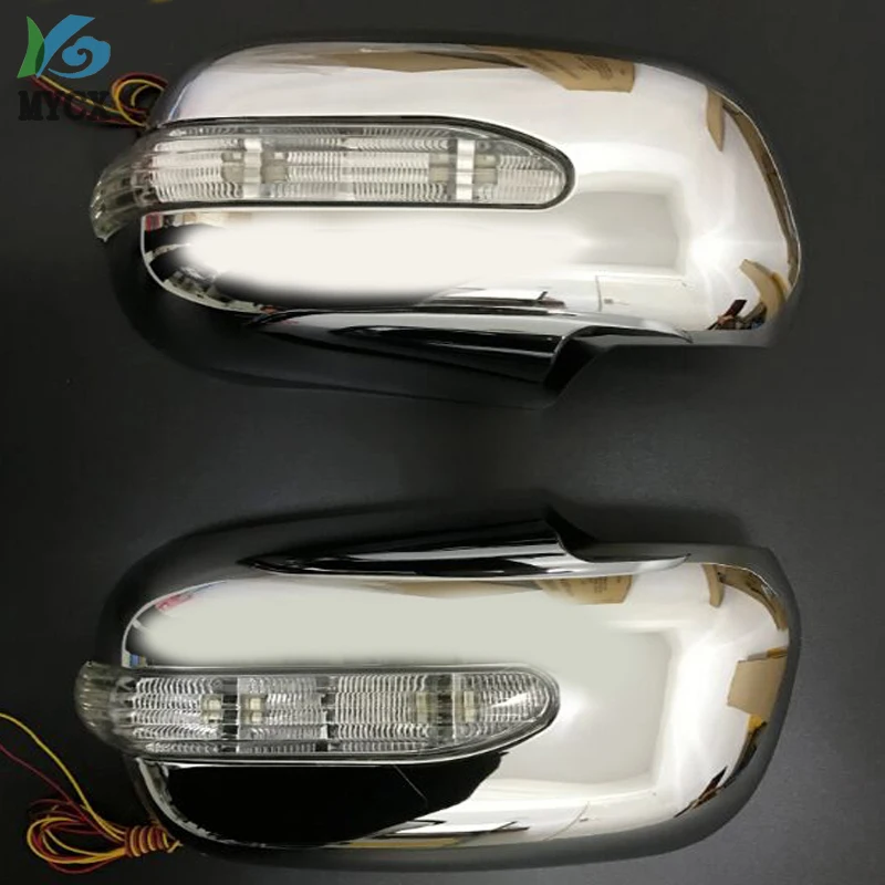 For Toyota Hilux Accessories ABS Chrome Design Rear View Mirror Cover Cap With Indicator 2005- 2014 | Автомобили и мотоциклы
