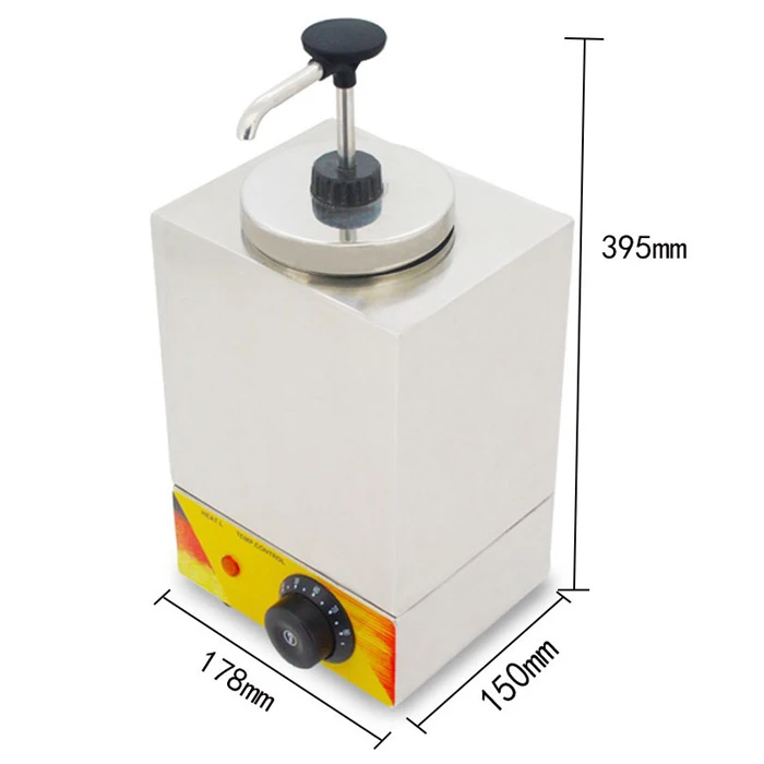 Электрический Шоколадный диспенсер для соусов насос одиночный ведро сока давления горшок варенья насос соус подогреватель варенья наполнитель соковыжималка машина