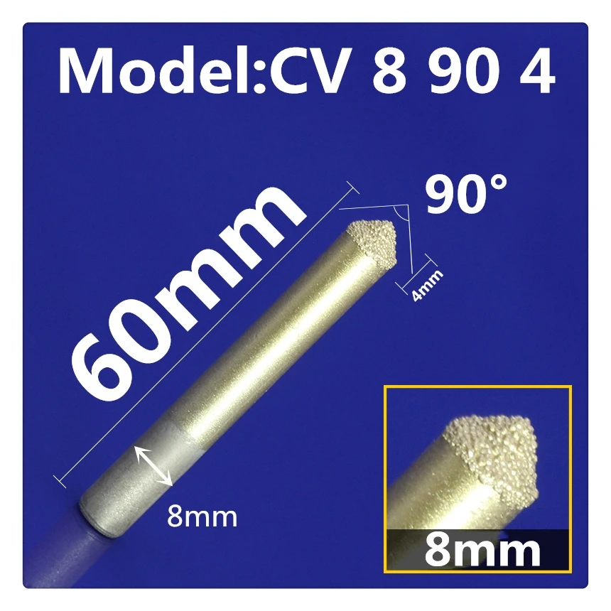 1PCS-CNC твердосплавная плавящая мраморная Концевая мельница, Bluestone и песчаник Фрезерный резак, алмазная и нефритовая гравировальная фреза