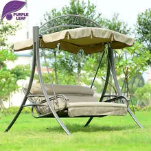 Purple Leaf Patio Swing Lawson Ridge 3-Person Hammock Outsunny Covered Outdoor Porch Bed with Frame Sofa Furniture Ramak Chair