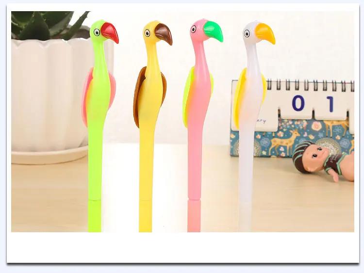 5 шт/лот NNRTS креативные канцелярские принадлежности милые животные мультипликационная гелевая ручка Фламинго гелевые ручки с синими чернилами 0,5 мм школьные принадлежности для студентов
