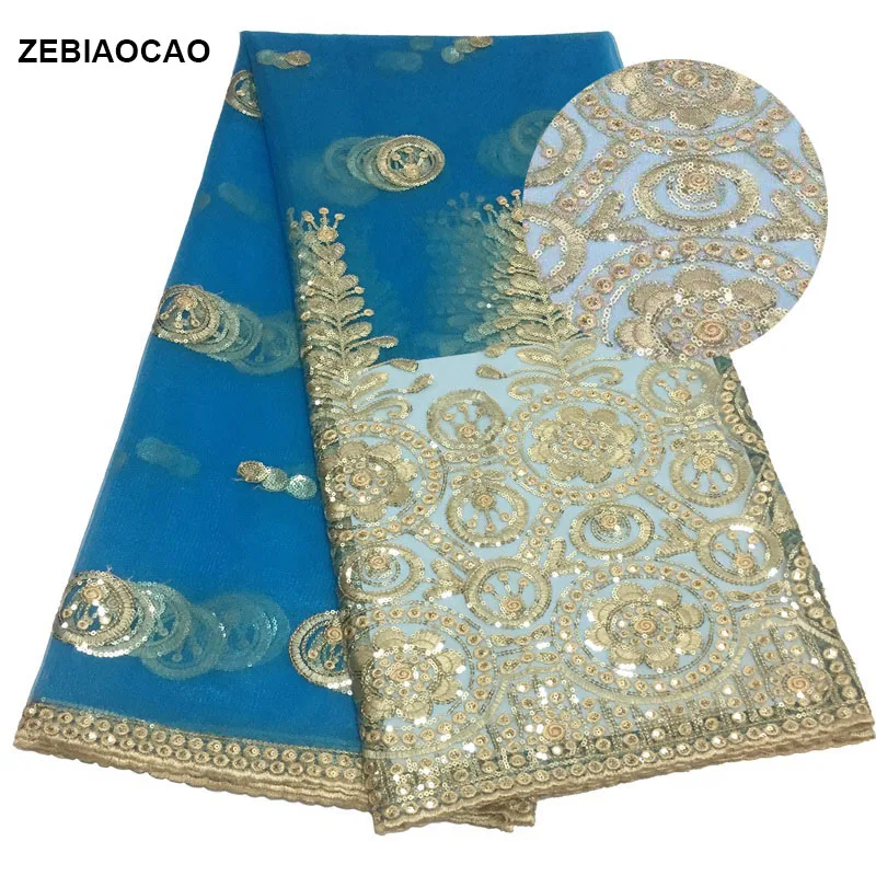 ZEBIAOCAO 2020 Новое дизайнерское Африканское Сетчатое кружево с хлопковым кружевом