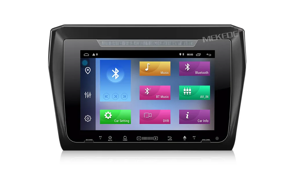 Cheap Mekede android 9.1 Car multimedia stereo head unit navigation GPS NAVI DVD player for Suzuki Swift 2017 2018 2019 8core 32GB ROM 15