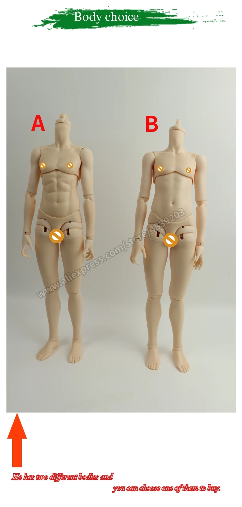 Escolher o Corpo Boneca Rohan Conjunta Dar Olhos Bjd 1 - 4 5 Bjd boneca 1 4 rohan escolher o
