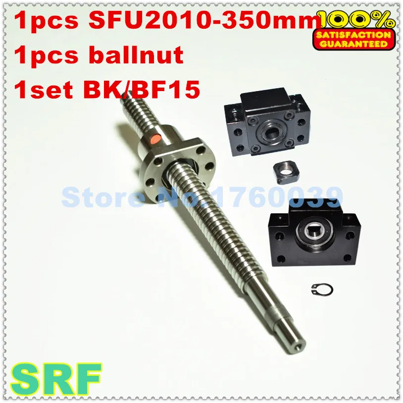 20 мм шариковый винт RM2010 наборы: 1 шт. рулонный SFU2010 L = 350 C7 + шариковая гайка комплект