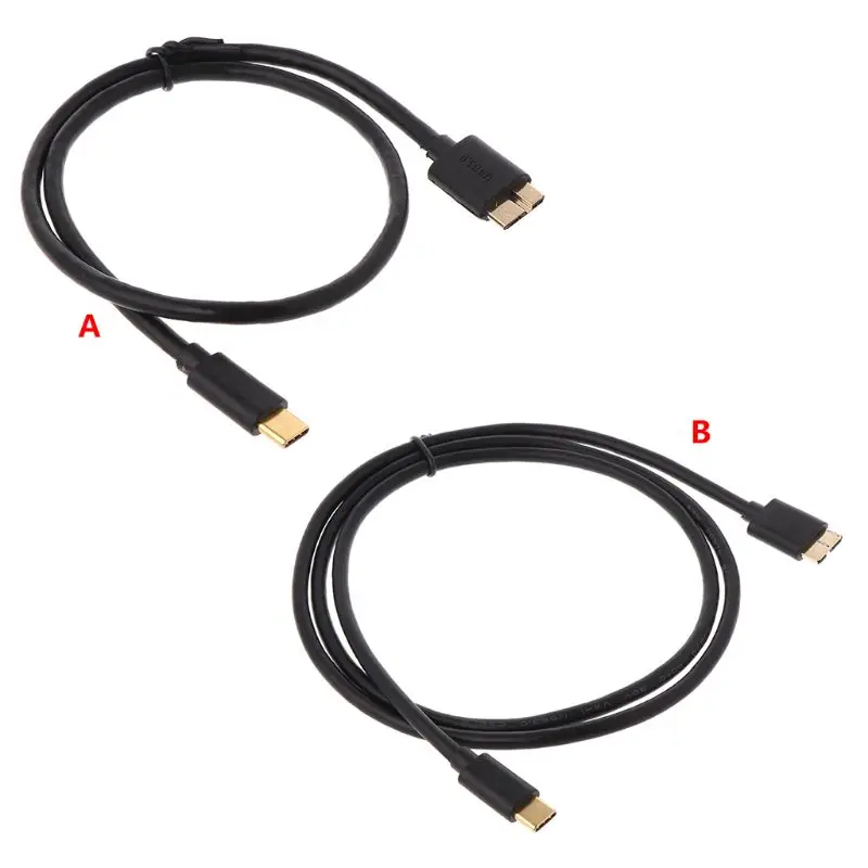 50 см/100 см позолоченный Мужской к usb-вилке 3 0 Micro BM type C зарядный кабель для передачи