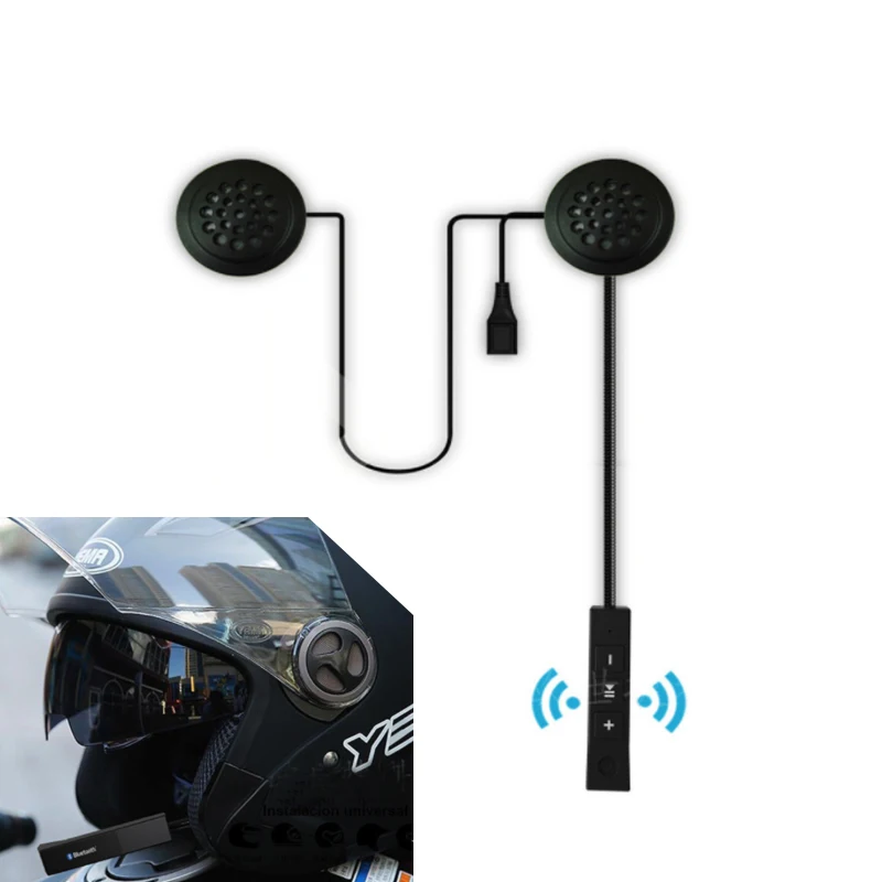 MP3 Moto helmet walkie talkie headset modified motorcycle helmet walkie talkie headset accessories wireless Bluetooth music