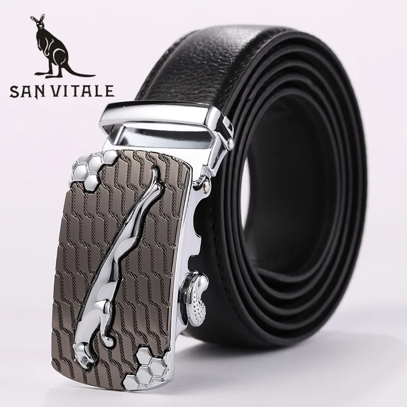 Belt For Men Belts Genuine Leather Cowskin Straps Large Size Buckle