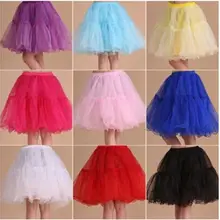 Все матча Multi-color Короткие Юбки~ Марля Оборками Свадебные Нижняя Юбка/Вечернее Платье Суеты 481