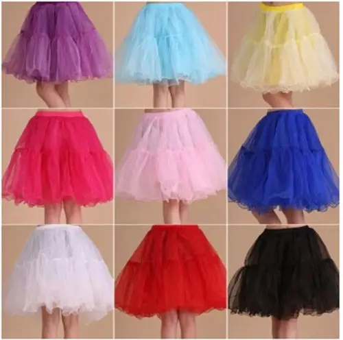 

All-match Multi-color Short Petticoat ~Gauze Ruffles Wedding Petticoat /Formal Dress Bustle 481