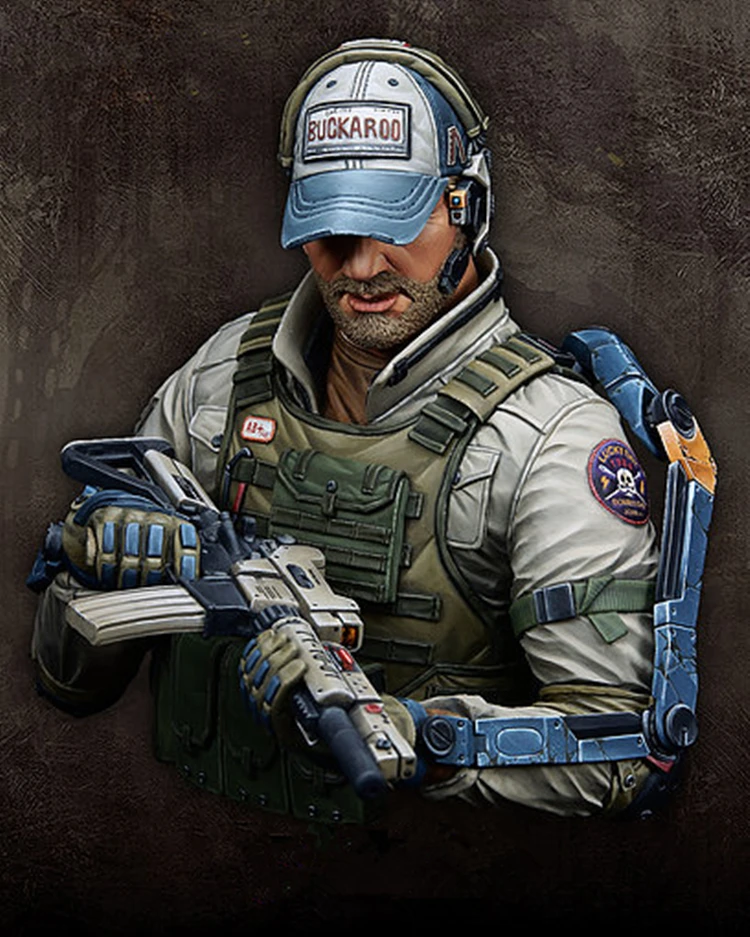 1/10 Resin bust model kit Game film role unpainted X41in Model