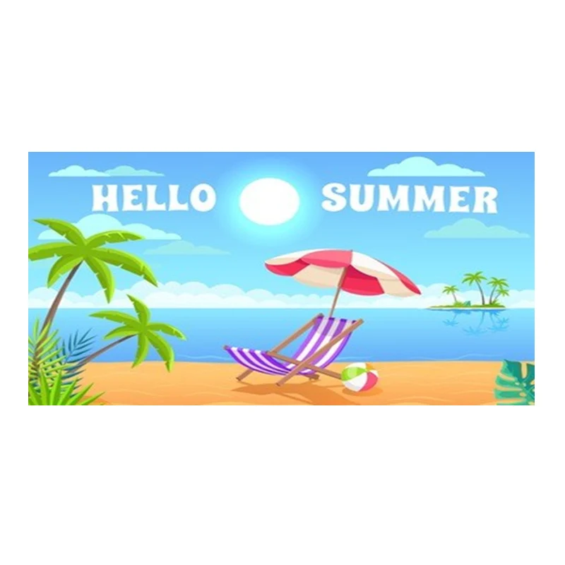 Женское пляжное полотенце Hello Summer комплект дорожных полотенец для душа Вьетнамки