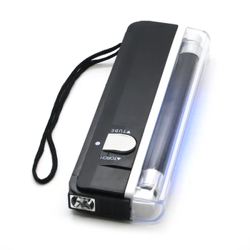 

2 in 1 Handheld Backlight 395nm UV LED Money Detector LED Flashlight Torch Lamp Counterfeit Currency Detector Tester