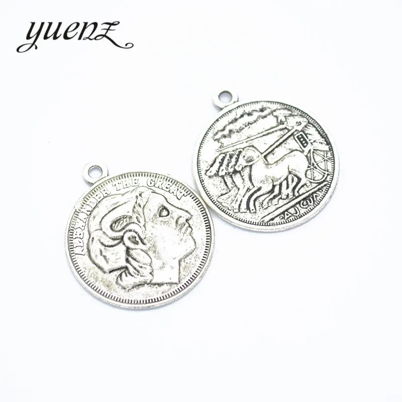 YuenZ 8 шт. античные серебряные памятные монетки, подвески, металлические подвески, сделай сам, ювелирные подвески, изготовление I1103