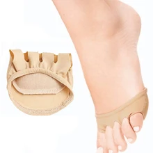 Силиконовые подушечки для ног, невидимые носочки для ног, половинные стельки для ног с открытой спиной, подушечки, подушечки для ног, инструменты для ухода за ногами, 1 пара