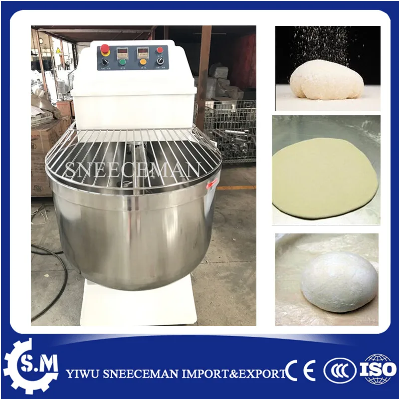 

80L Baking Use Industrial Bread Dough spiral Mixer flour dough kneading machine
