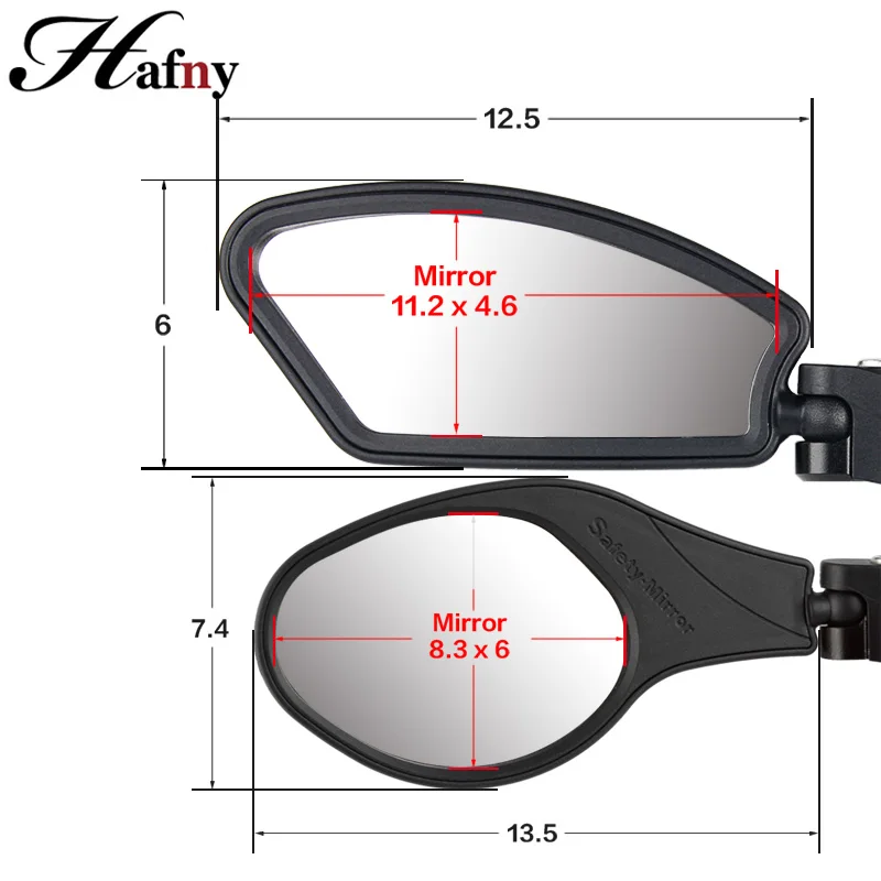 Hafny Bicycle Handlebar Side Safety Rearview Mirror Cycling