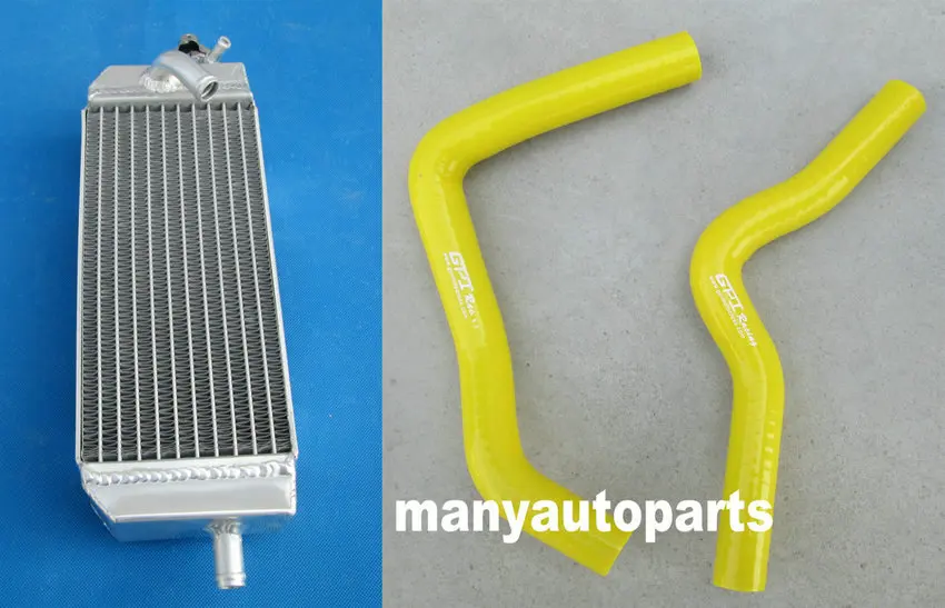 Алюминиевый радиатор и петель растяжимый шланг для Suzuki RM85 RM 85 л 2002-2009 2003 2004 2005 2006 07