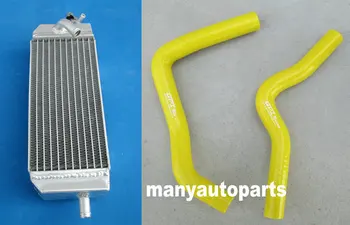 

aluminum radiator & hose For Suzuki RM85 RM 85 L 2002-2009 2003 2004 2005 2006 07