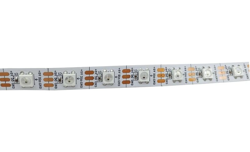 DHL 50 м/лот 60led/m WS2812B WS2812 светодиодные полосы белого PCB, -Водонепроницаемый DC5V RGB Digital Dream Цвет ic SMD 5050 адресацией пикселей