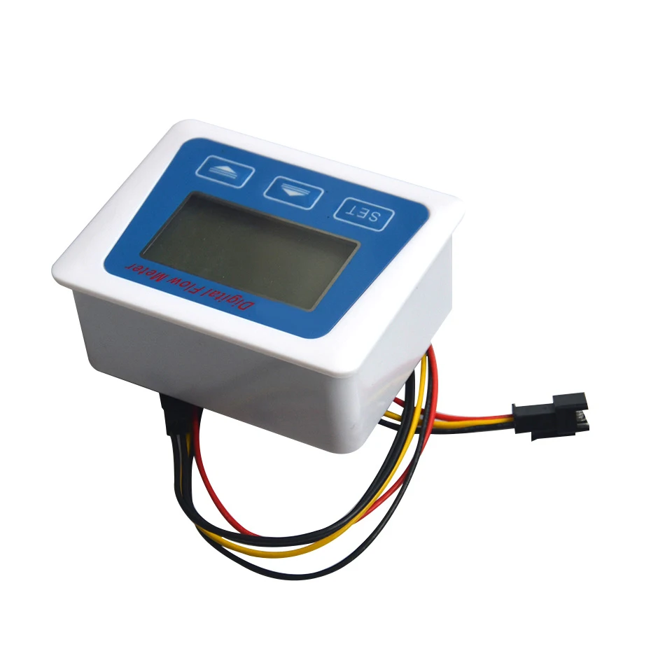 

Digital Fuel Gauge LCD Display Water Liquid Flow Meter Totameter Temperature Time Record With G1/2 Flowmeter Flow Tester