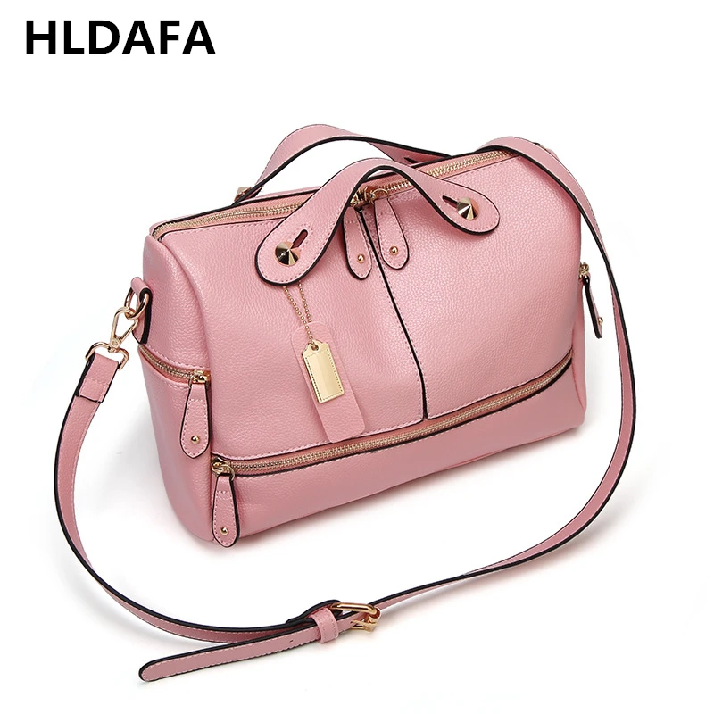 

HLDAFA 2018 Women Leather Handbag Female Ladies Shoulder Bag High Quality Luxur Design Zipper Pu Crossbody Bags Bolsa Feminina