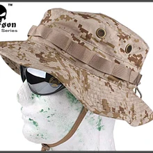 Шляпа «Бонни» от Emerson камуфляжная шляпа Военная Тактическая армейская охотничья шляпа Защита от царапин ткань в сеточку пустыня цифровая EM8552