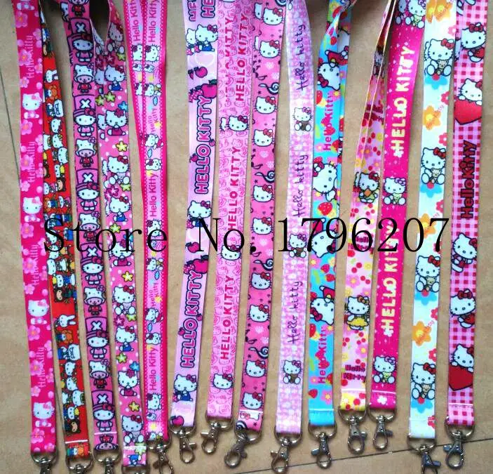 

10PCS Cartoon Dragon Ball Z Random Neck Strap Lanyard Mobile Phone Charms Key Chain ID Badge Key Chains P101