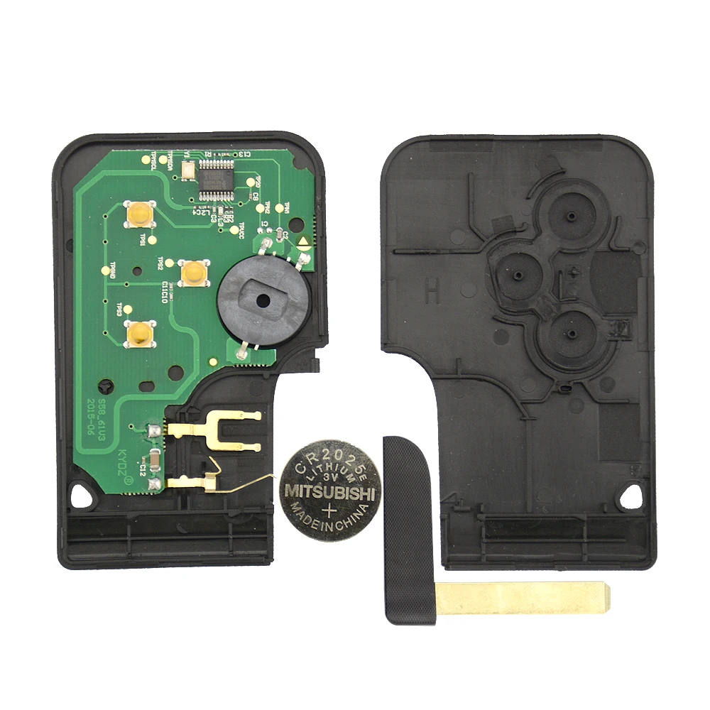 Автомобильный ключ OkeyTech ID46 3 кнопки 433 МГц PCF7926 PCF7947 аварийный смарт для Renault Megane 2