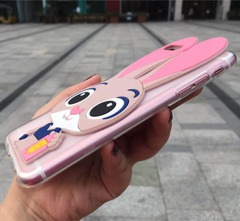 3D чехол для телефона с милым кроликом для Xiaomi Redmi Note 2 3 4 Global Pro 4X S2 Y2 Go 4A 3S 3X Мягкий силиконовый чехол с мультипликационным принтом
