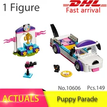 bela 10606 149Pcs Friends series Puppy pet dog parade Figure Model Building Blocks Bricks Girl Toys For Children Gift 41310
