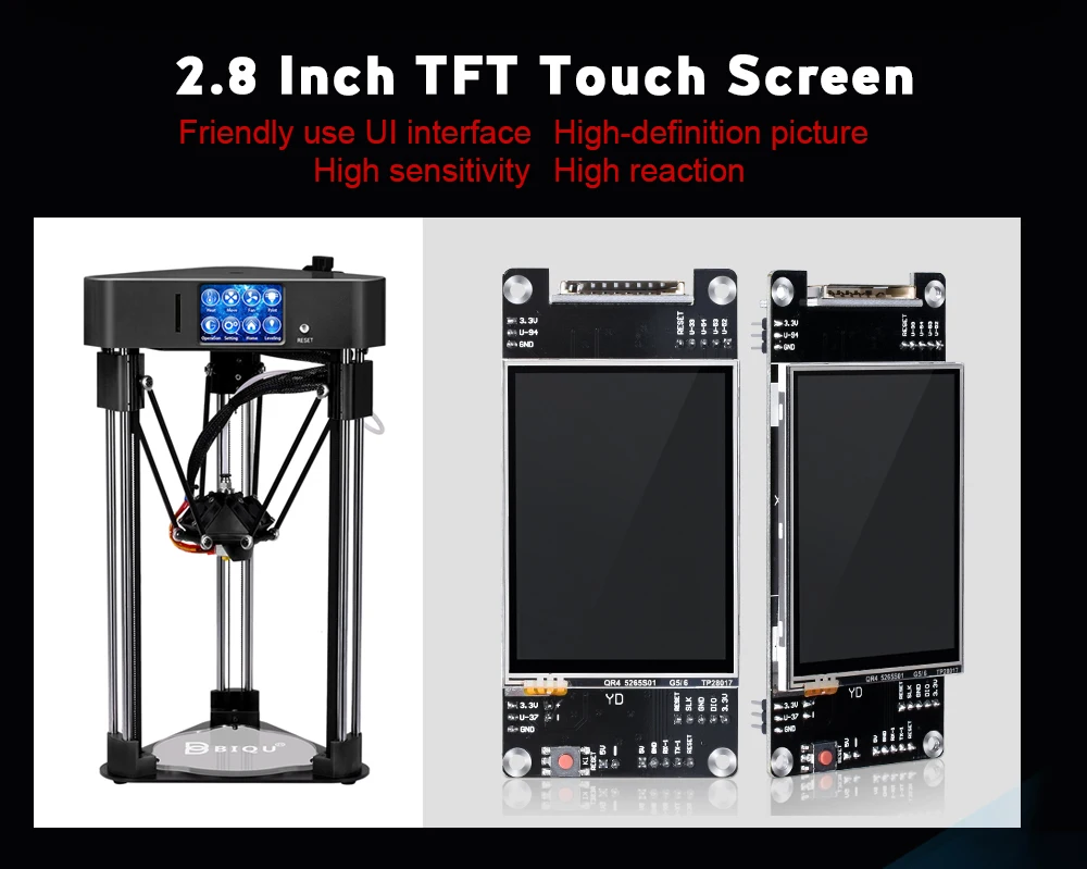 BIGTREETECH TFT 28 сенсорный экран контроллер дисплей RepRap MKS 2,8 для SKR V1.3 мини 3D принтер материнская плата