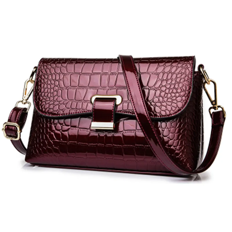 

fashion Bright surface patent leather bags for women 2018 luxury handbags women bags designer shoulder bag for girl sac a main