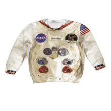 kids Hoodie 3D armstrong space suite baby boy Sweatshirt Hoodies Casual Sweatshirt Cute child teens coseplay astronaut spacesuit