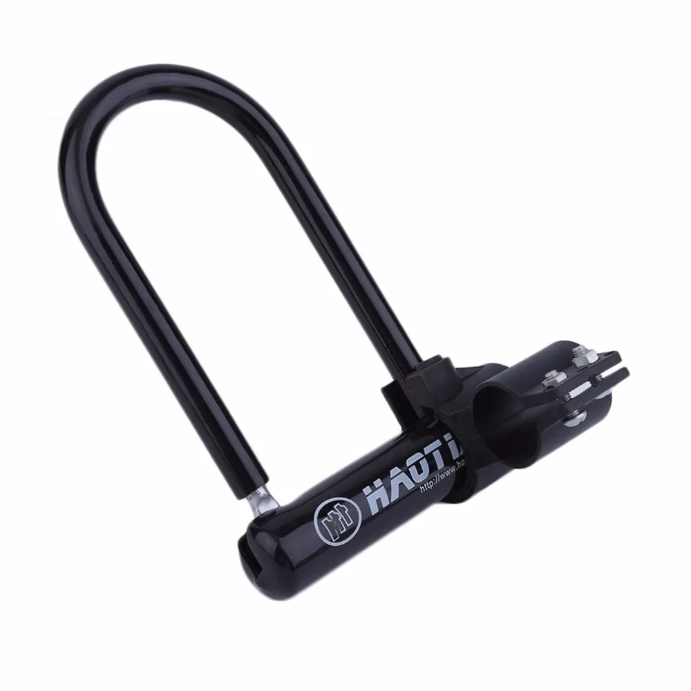 Universal Bike Bicycle Cycling Steel Anti Theft Bicycle Perfect Security U Lock Cycling Safety Accessory+ Mounting Bracket Key