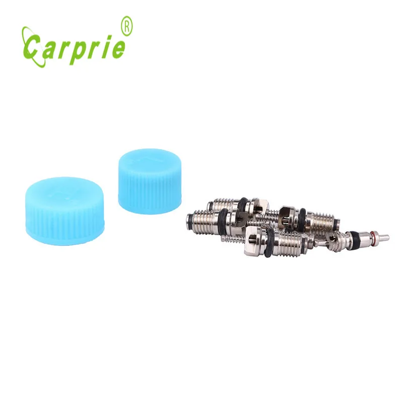 

2017 fashion blue Rapid Seal Kit Air AC A/C System Cap & Valve Cores Conditioning Service quality Componentes hot june5