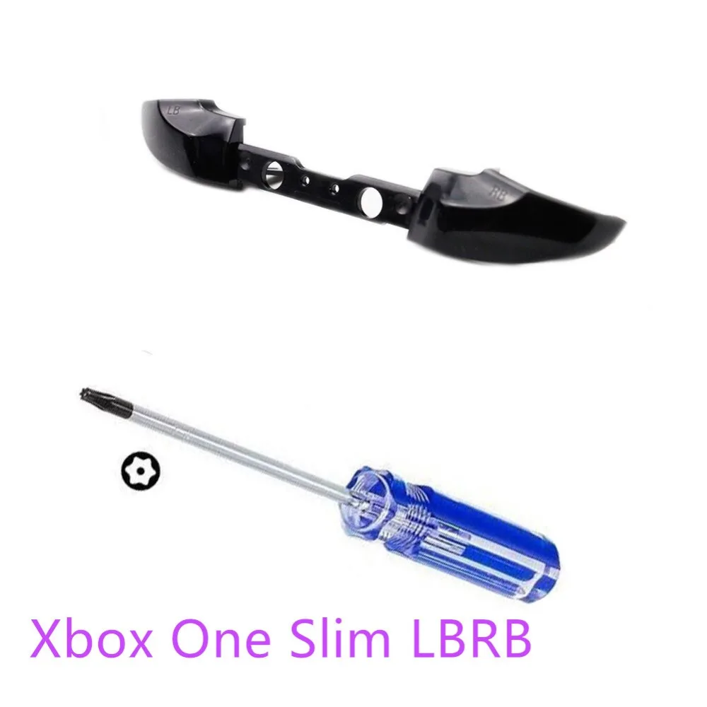 

Black LBRB For Xbox One S Slim Controller Original LB RB Bumper Triggers Buttons Mod Kit Repair Part Game Accessories
