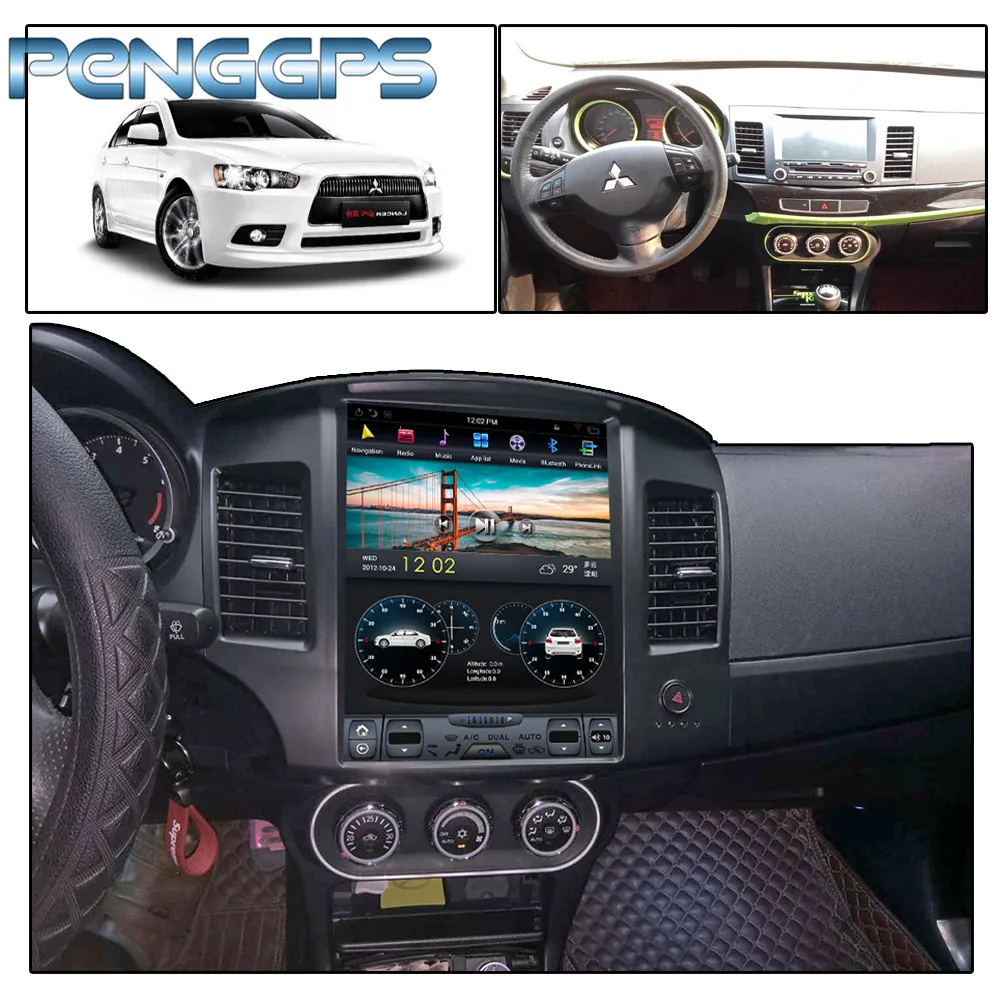 Flash Deal Tesla Style Android 7.1 Car Radio GPS Player Headunit for Mitsubishi Lancer EX 2007-2017 IPS Screen Video Unit 1 din Navigation 1