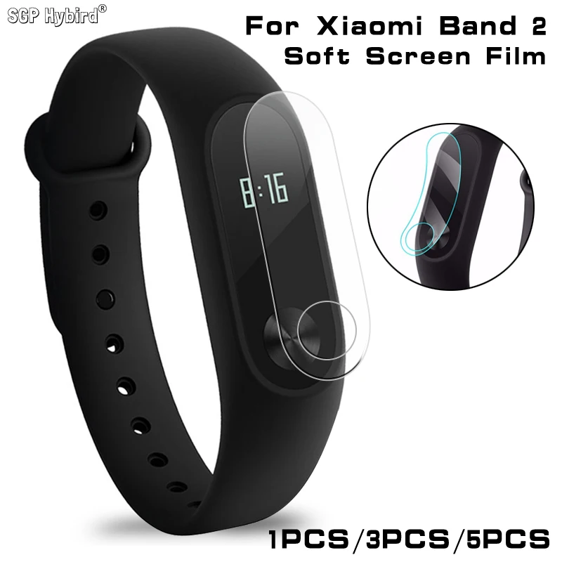 

3/5Pcs Screen Protector Film For Xiaomi Mi Band 2 Smart Wristband Bracelet Full Cover Protective Soft Films(Not Tempered Glass)