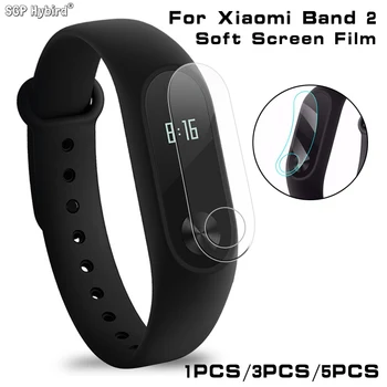 

3/5Pcs Screen Protector Film For Xiaomi Mi Band 2 Smart Wristband Bracelet Full Cover Protective Soft Films(Not Tempered Glass)
