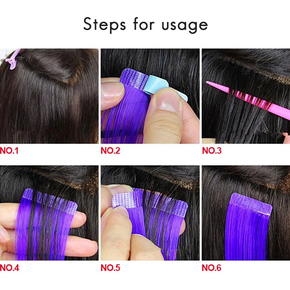 5Pcs Double-sided Adhesive Film Super Sticky Tape Seamless for Toupee Replacement Hair Extension Tool Extensions Accessories