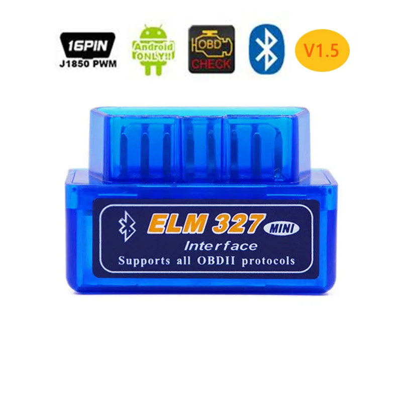 Mini Interface ELM327 OBDII 1.5 16 PIn Car Diagnostics Scanner Tool for ...