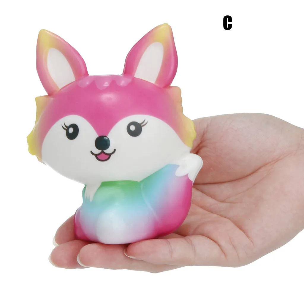 Игрушка-давилка Kawaii Fox Slow Rising Cream Ароматические игрушки для снятия стресса подарки skuishy animales Squeeze Toy