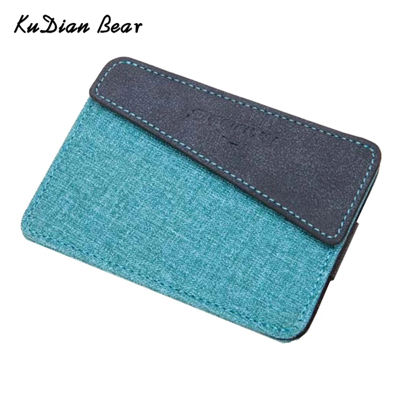 

KUDIAN BEAR Minimalist Men Credit Card Holder Business Card Holder Special Designer Wallets For Men Porte Carte-- BID144 PM49