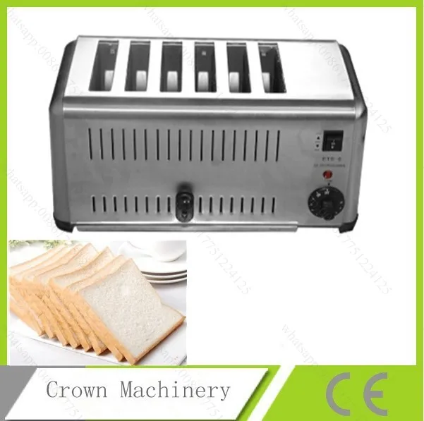 Commercial stainless steel 6 Slices toaster, bread maker, bread machine