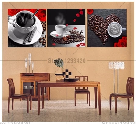 

Diamond Painting Cross Stitch Pattern 5d Diamond Embroidery Coffee 3pcs diamond Mosaic Resin Home Decor DIY diamond art