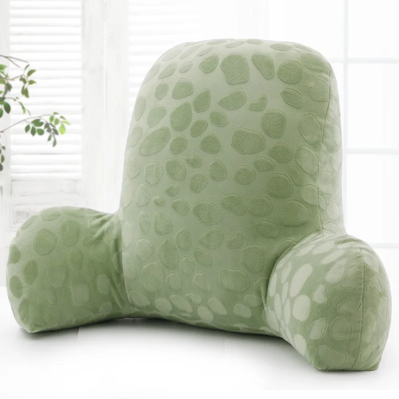 

Solid Color Lumbar Pillow European Contracted Plush Fabric Throw Pillow Cushion Home Office Car Relax Soft Protect Waist Cushion