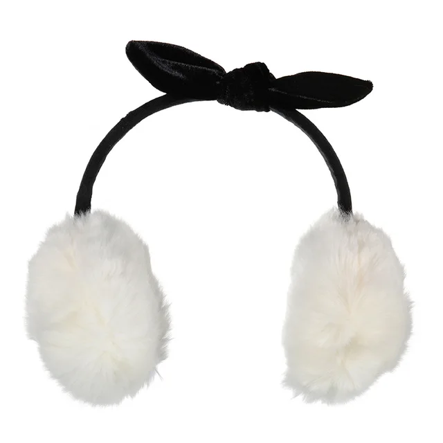 Fashion headphone Earmuff Headphones Plush Rabbit ear headphone Warm ...