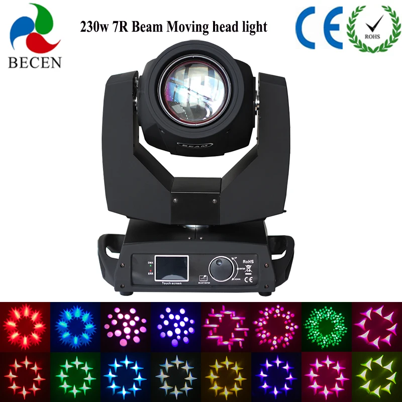 

Dj Stage Light 1pcs Black 230W 7R Sharpy Beam Moving Head Light Touch Screen Professional Stage & DJ DMX Stage Light